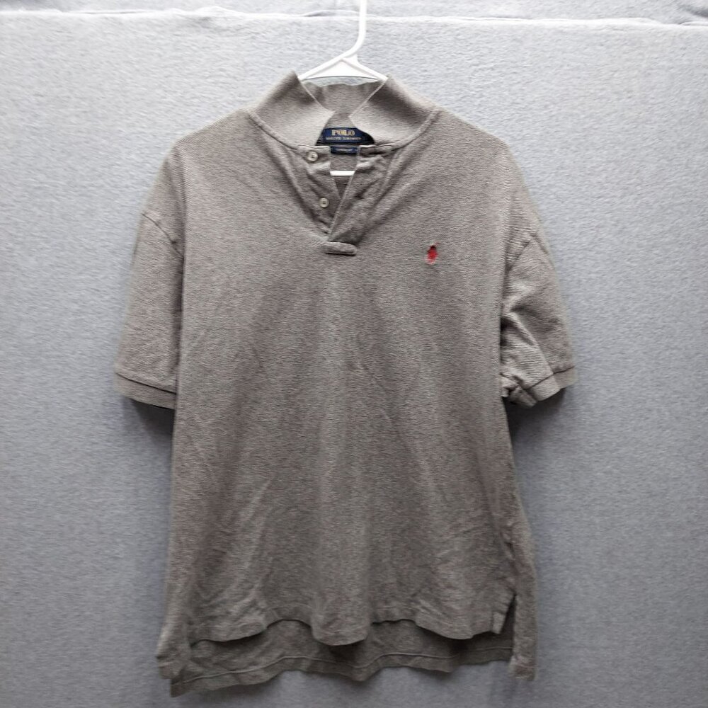 Polo Ralph Lauren Mens Classic Fit Gray Short Sleeve Polo Shirt XL